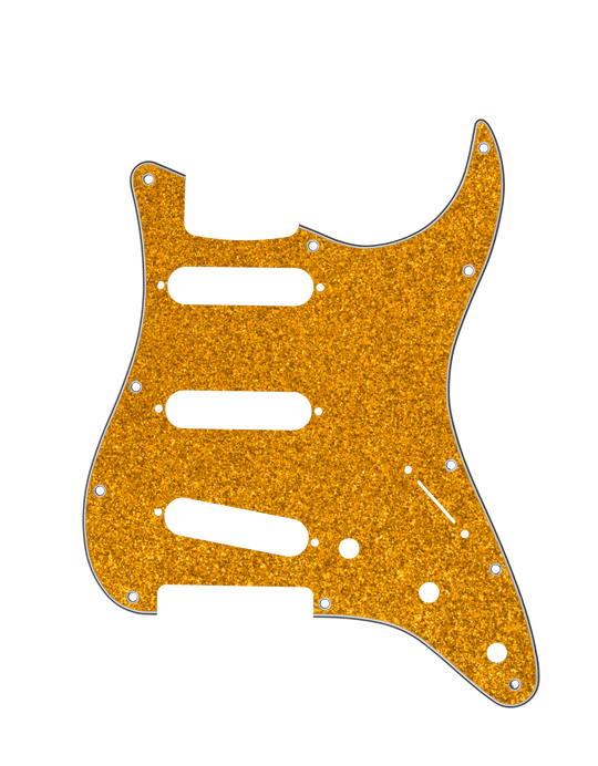 Gold Sparkle | Stratocaster Pickguard