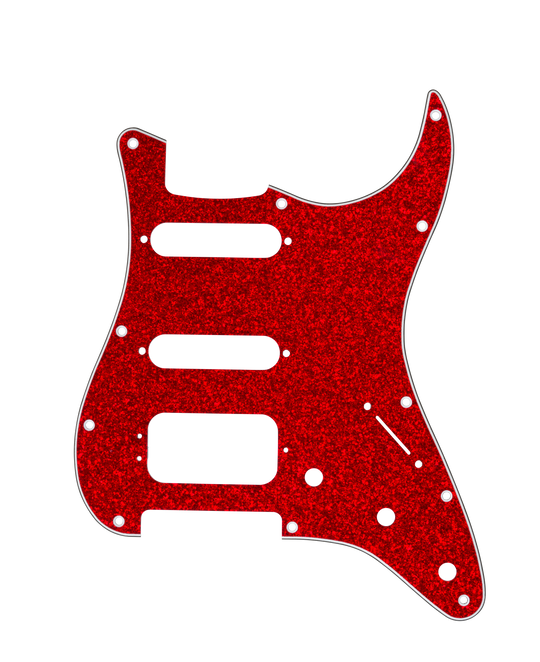 Red Sparkle | Stratocaster Pickguard