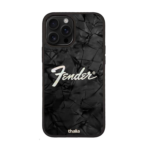 Fender Black Vertican Perine Logo | iPhone Case