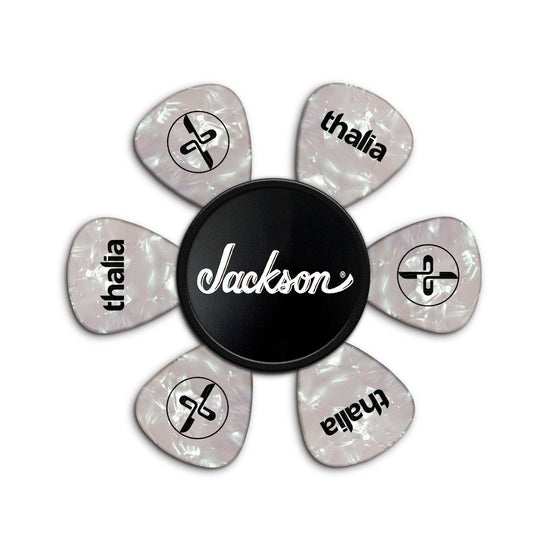 White Jackson Logo on Matte Black | Pick Puck 2.0