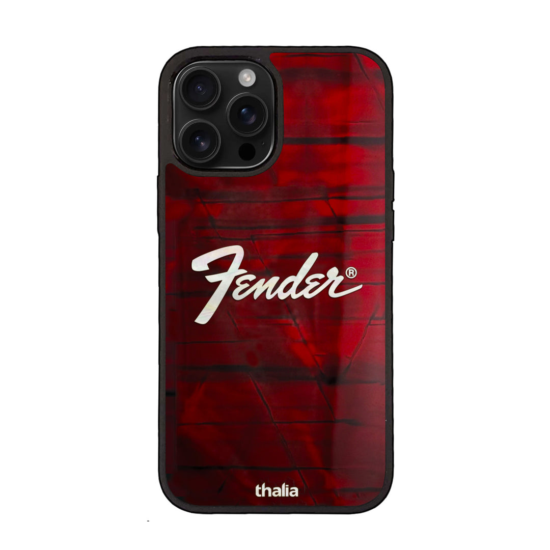 Fender Red Shell Perine Logo | iPhone case