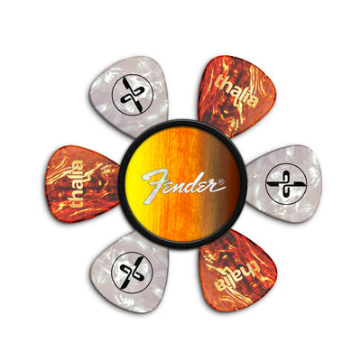 Fender Sunburst White Perine Logo| Pick Puck 2.0