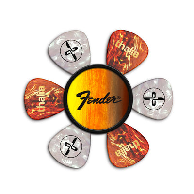 Fender Sunburst Black Perine Logo| Pick Puck 2.0