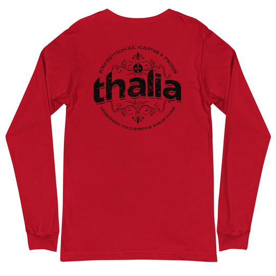 Thalia Distressed Logo Long Sleeve Tee