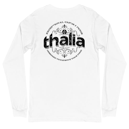 Thalia Distressed Logo Long Sleeve Tee