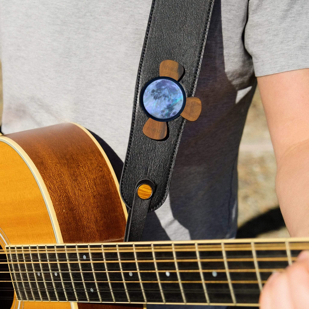 Pearl Full Moon | Pick Puck Integrated Leather Strap