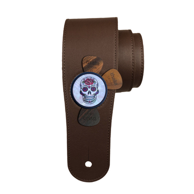 Sugar Skull | Pick Puck Integrated Leather Strap