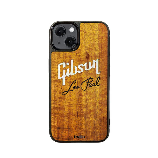 GibsonbyThalia Phone Case Gibson Pearl Logo with Les Paul Script Engraved | iPhone Case AAA Curly Koa / iPhone 13