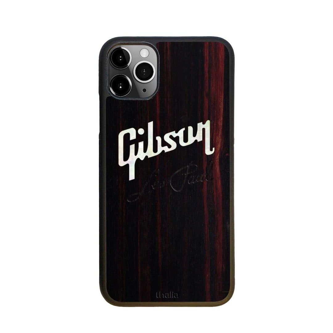 GibsonbyThalia Phone Case Gibson Pearl Logo with Les Paul Script Engraved | iPhone Case Black Ebony / iPhone 11 Pro Max