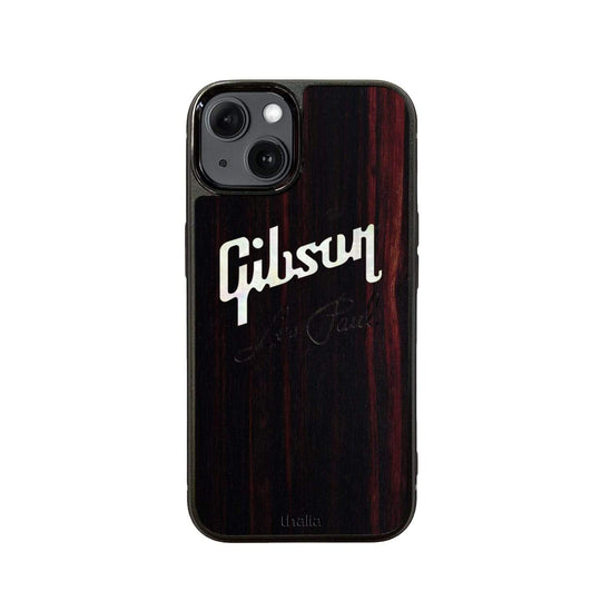 GibsonbyThalia Phone Case Gibson Pearl Logo with Les Paul Script Engraved | iPhone Case Black Ebony / iPhone 13