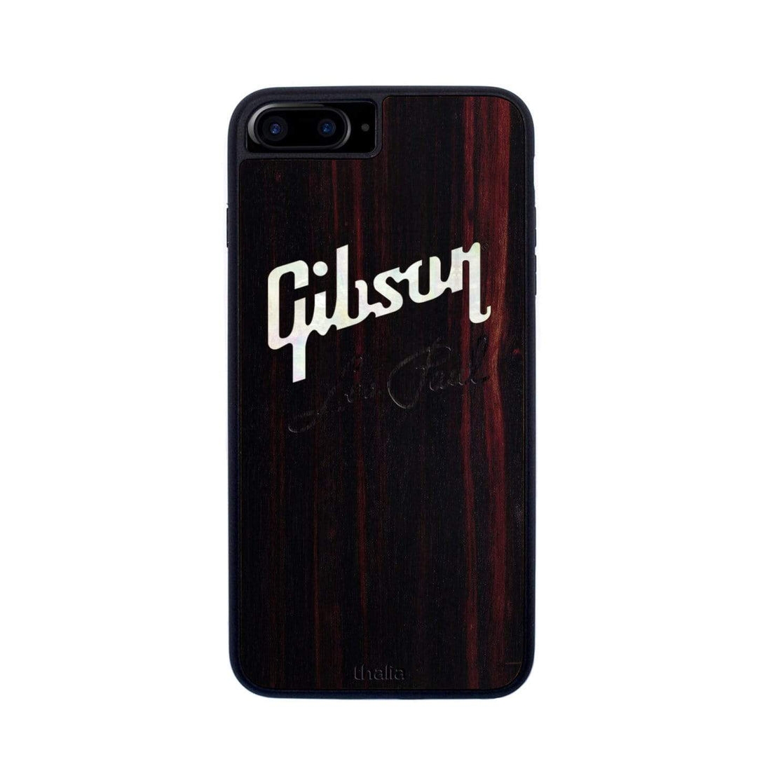 GibsonbyThalia Phone Case Gibson Pearl Logo with Les Paul Script Engraved | iPhone Case Black Ebony / iPhone 6/7/8 Plus