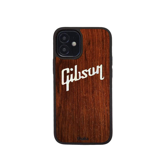 GibsonbyThalia Phone Case Indian Rosewood & Gibson Pearl Logo | Phone Case iPhone 12 mini
