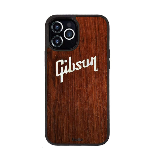 GibsonbyThalia Phone Case Indian Rosewood & Gibson Pearl Logo | Phone Case iPhone 12 Pro Max