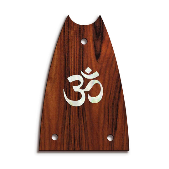 GibsonbyThalia Truss Rod Cover Custom Truss Rod Cover | Shape T7 - Fits Many Epiphone Guitars Pearl Om / Santos Rosewood