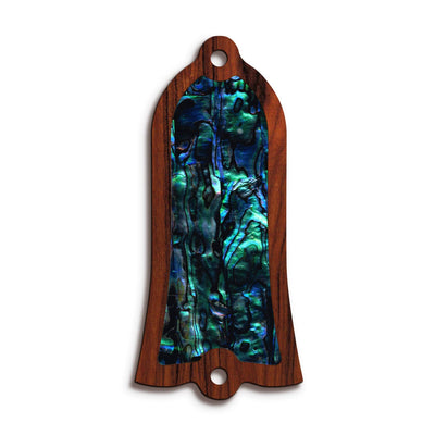 GibsonbyThalia Truss Rod Cover Gibson Truss Rod Cover | Shape T1 - Fits Gibson Guitars Blue Abalone / Santos Rosewood