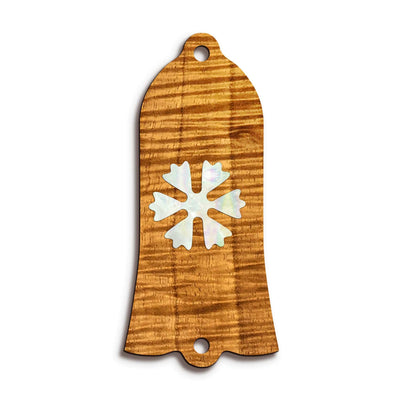 GibsonbyThalia Truss Rod Cover Gibson Truss Rod Cover | Shape T22 - Fits Gibson Guitars Snowflake / AAA Curly Koa