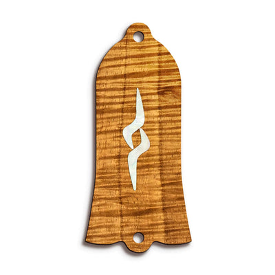 GibsonbyThalia Truss Rod Cover Gibson Truss Rod Cover (Traditional) | Shape T22 - Fits Gibson Guitars Pearl Koa / AAA Curly Koa