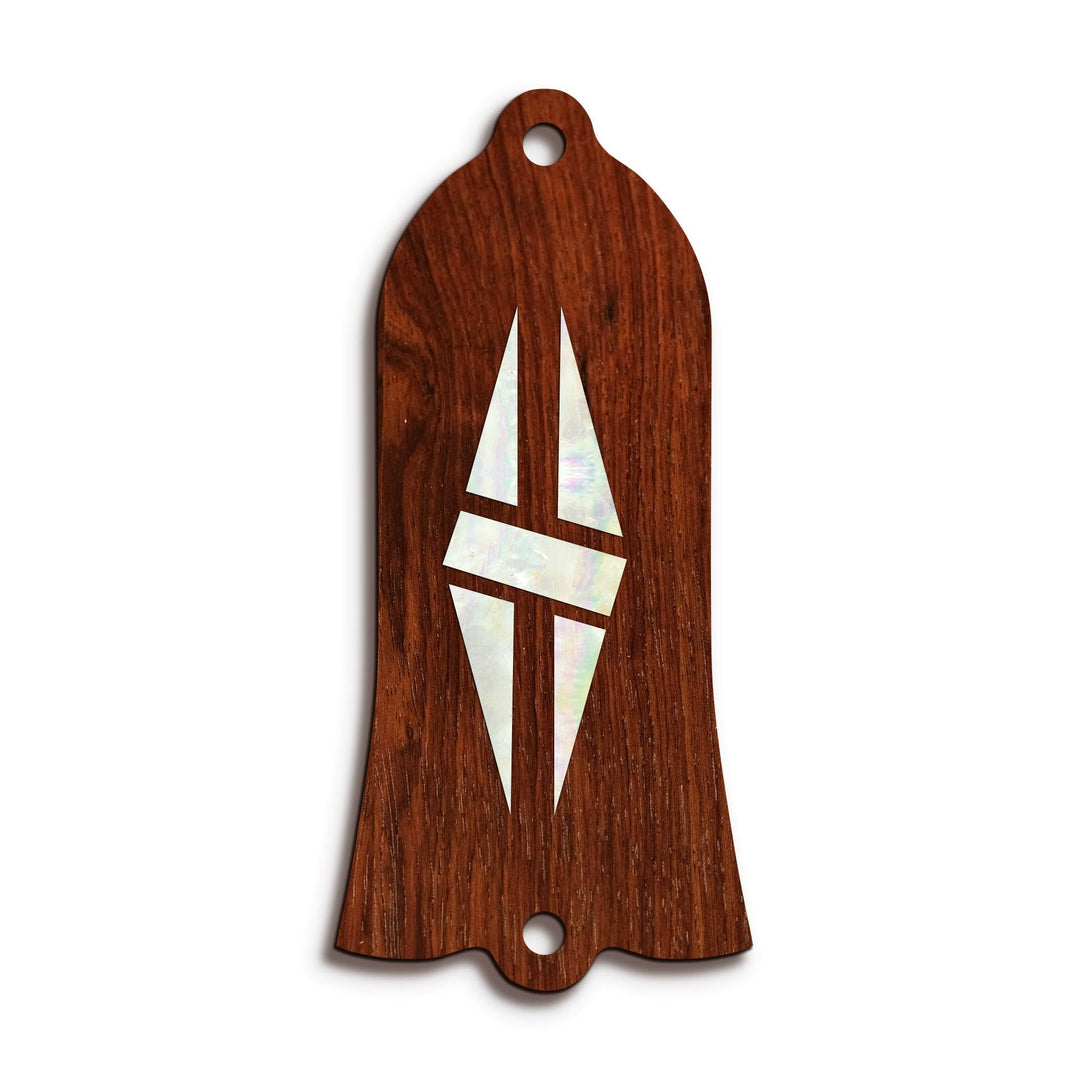 GibsonbyThalia Truss Rod Cover Gibson Truss Rod Cover (Traditional) | Shape T22 - Fits Gibson Guitars Split Double Diamond / Indian Rosewood