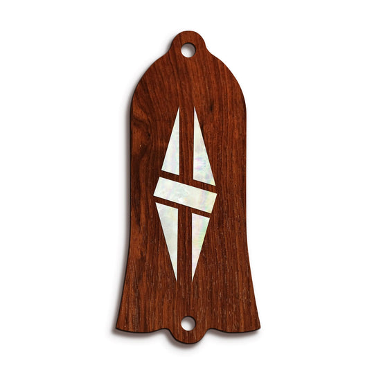 GibsonbyThalia Truss Rod Cover Gibson Truss Rod Cover (Traditional) | Shape T22 - Fits Gibson Guitars Split Double Diamond / Indian Rosewood