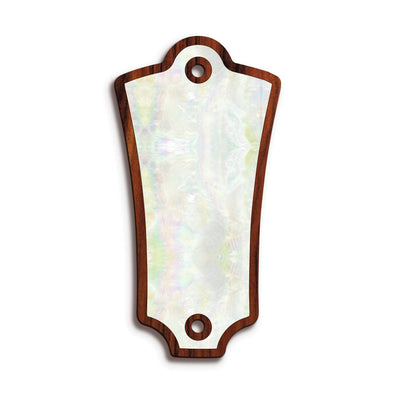GuildbyThalia Truss Rod Cover Custom Truss Rod Cover | Shape T2 - Fits Most Guild Guitars Mother of Pearl / Santos Rosewood