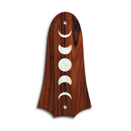 TaylorbyThalia Truss Rod Cover Custom Truss Rod Cover | Shape T4 - Fits 2 Hole Taylor Guitars Moon Phases / Santos Rosewood