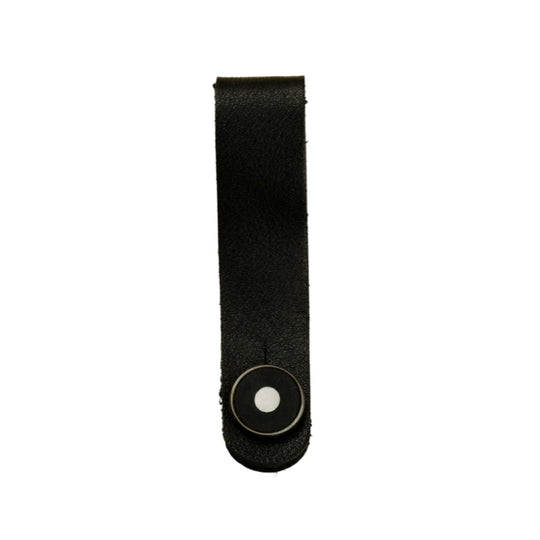 Thalia Leather Strap Tie Mother of Pearl & Exotic Wood | Leather Headstock Strap Tie