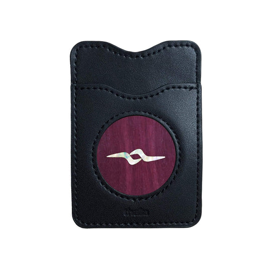Thalia Phone Wallet Pearl Koa | Leather Phone Wallet Purpleheart